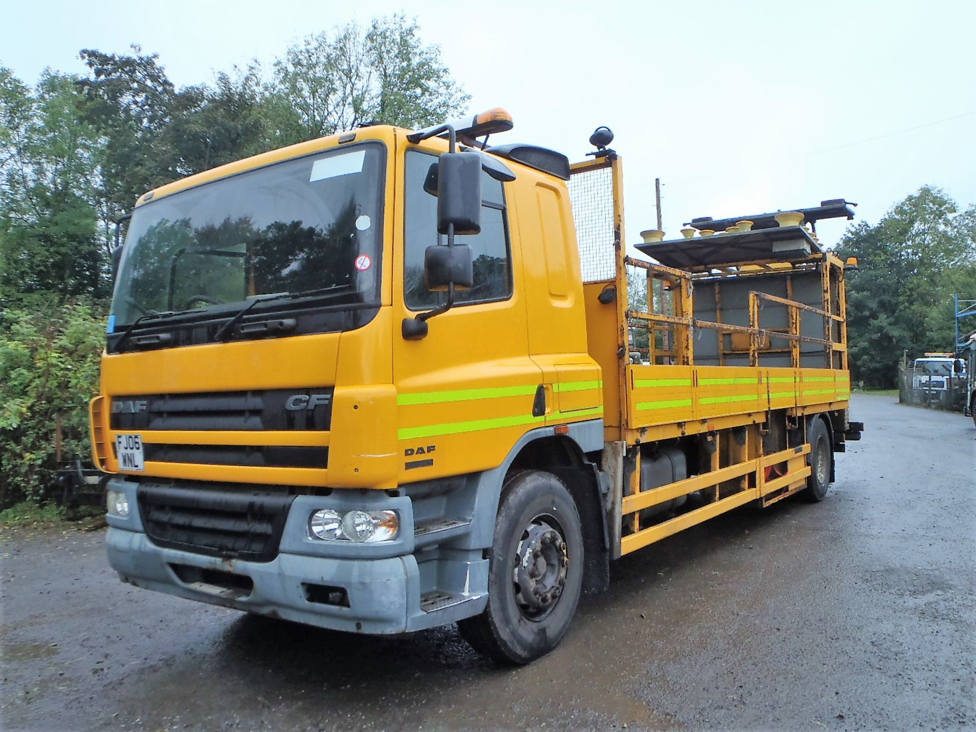 DAF CF 65.250 18 tonne flat bed impact protection lorry Registration Number: FJ06 WNL Date of