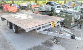 Indespension 10ft x 6ft twin axle plant trailer WSS14702