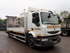 Renault Midlum 240 18 tonne flat bed impact protection lorry Registration Number: MX58 OJN Date of