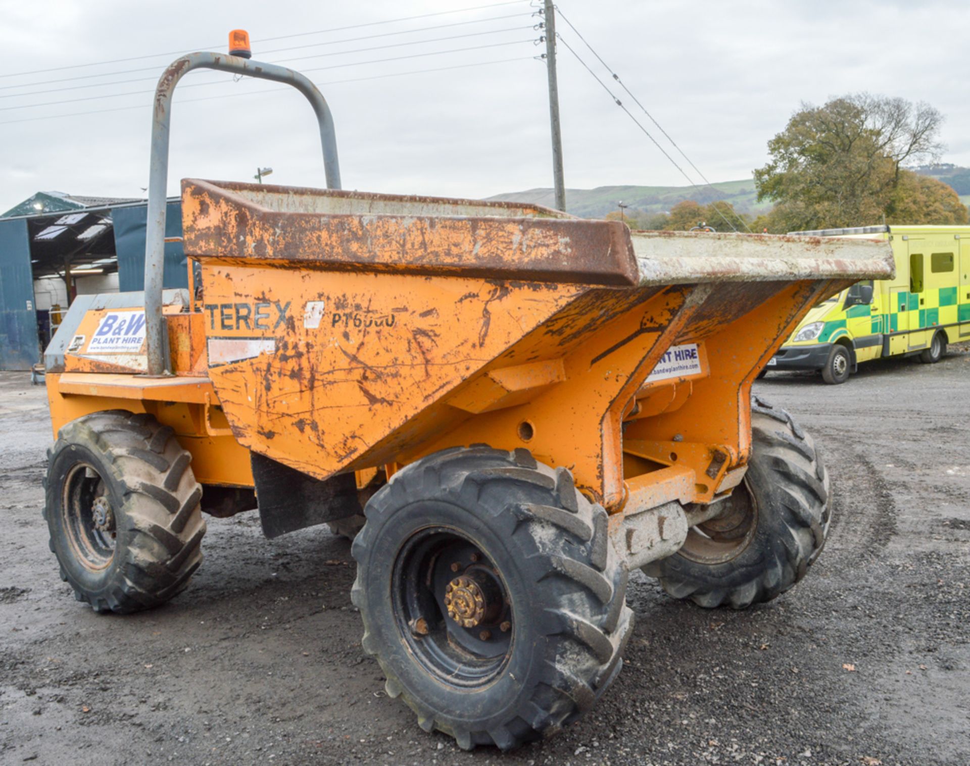 Benford Terex 6 tonne straight skip dumper Year: 2002 S/N: E20FF25 Recorded Hours: Not displayed ( - Image 2 of 12