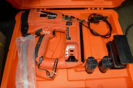 Paslode cordless nail gun c/w 2 batteries, charger & carry case A652513