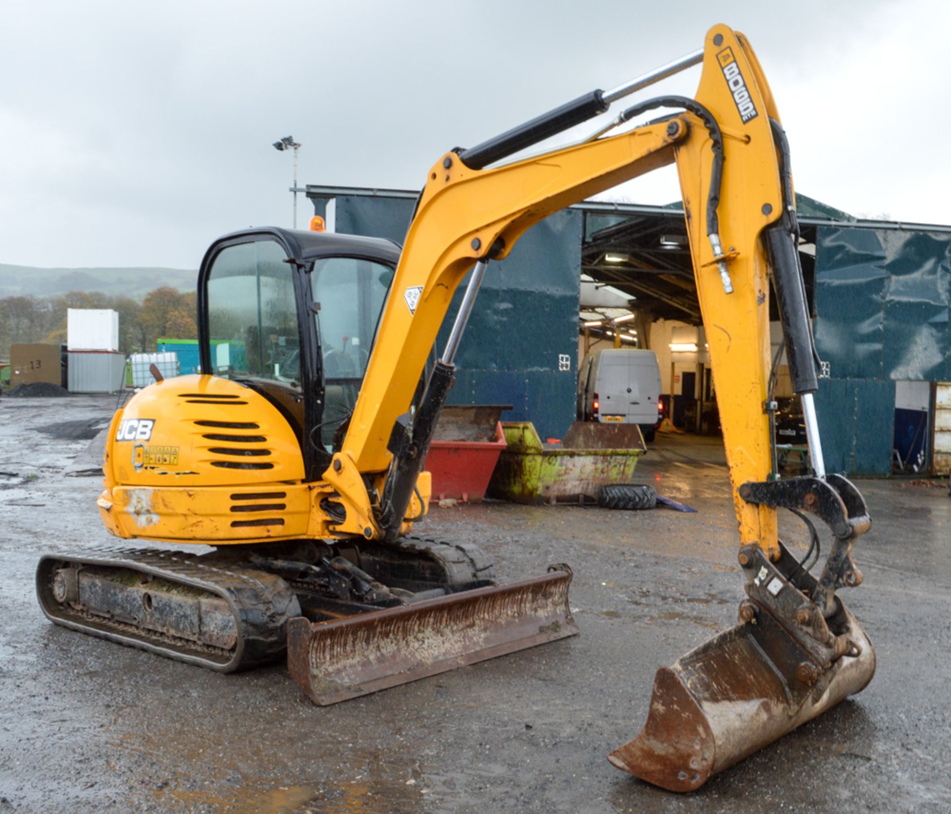 JCB 8065 RTS 6.5 tonne rubber tracked excavator Year: 2012 S/N: 1538222 Recorded Hours: 2613 - Image 4 of 12