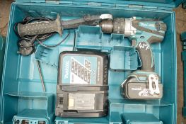 Makita 18v cordless power drill c/w battery, charger & carry case A632392