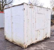 10ft x 8ft steel store site unit c/w keys