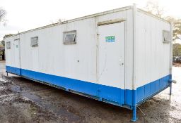 32 ft x 9 ft steel anti vandal toilet site unit comprising of Gents & ladies toilet c/w keys