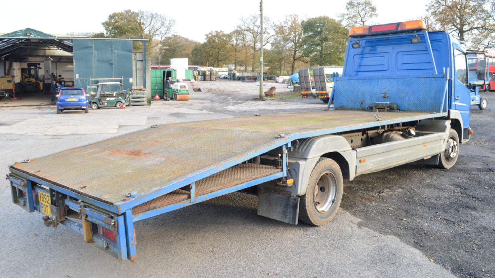 Mercedes Benz Atego 7.5 tonne beaver tail plant wagon Registration Number: V892 FOT Date of - Image 3 of 9