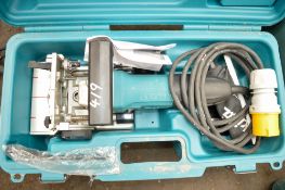 Makita 110v plate joiner c/w carry case A648657