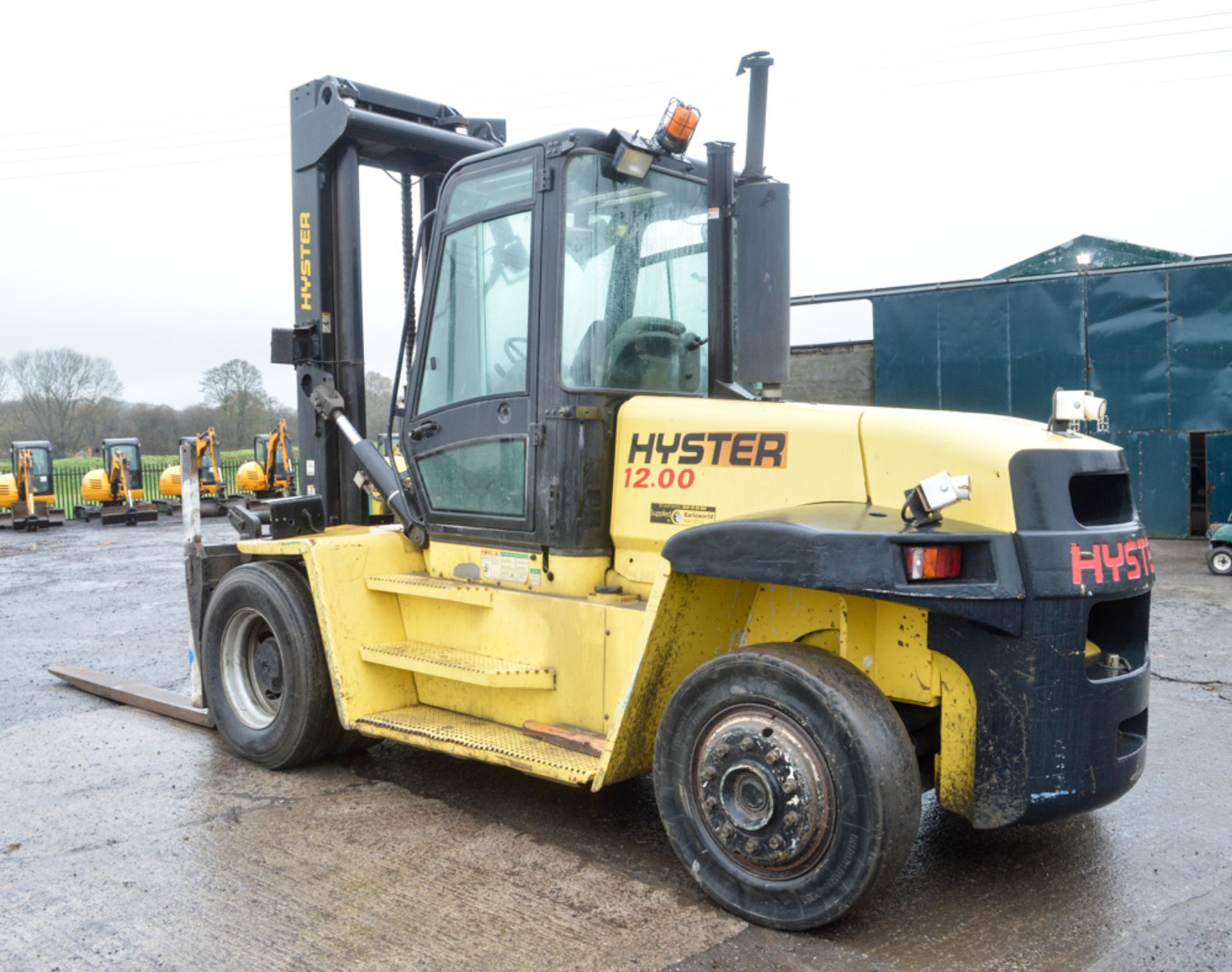Hyster H12.00 XM 12 tonne fork lift truck Year: 2006 S/N: EO2925D Recorded Hours: 3606 (Clock faulty - Image 2 of 12