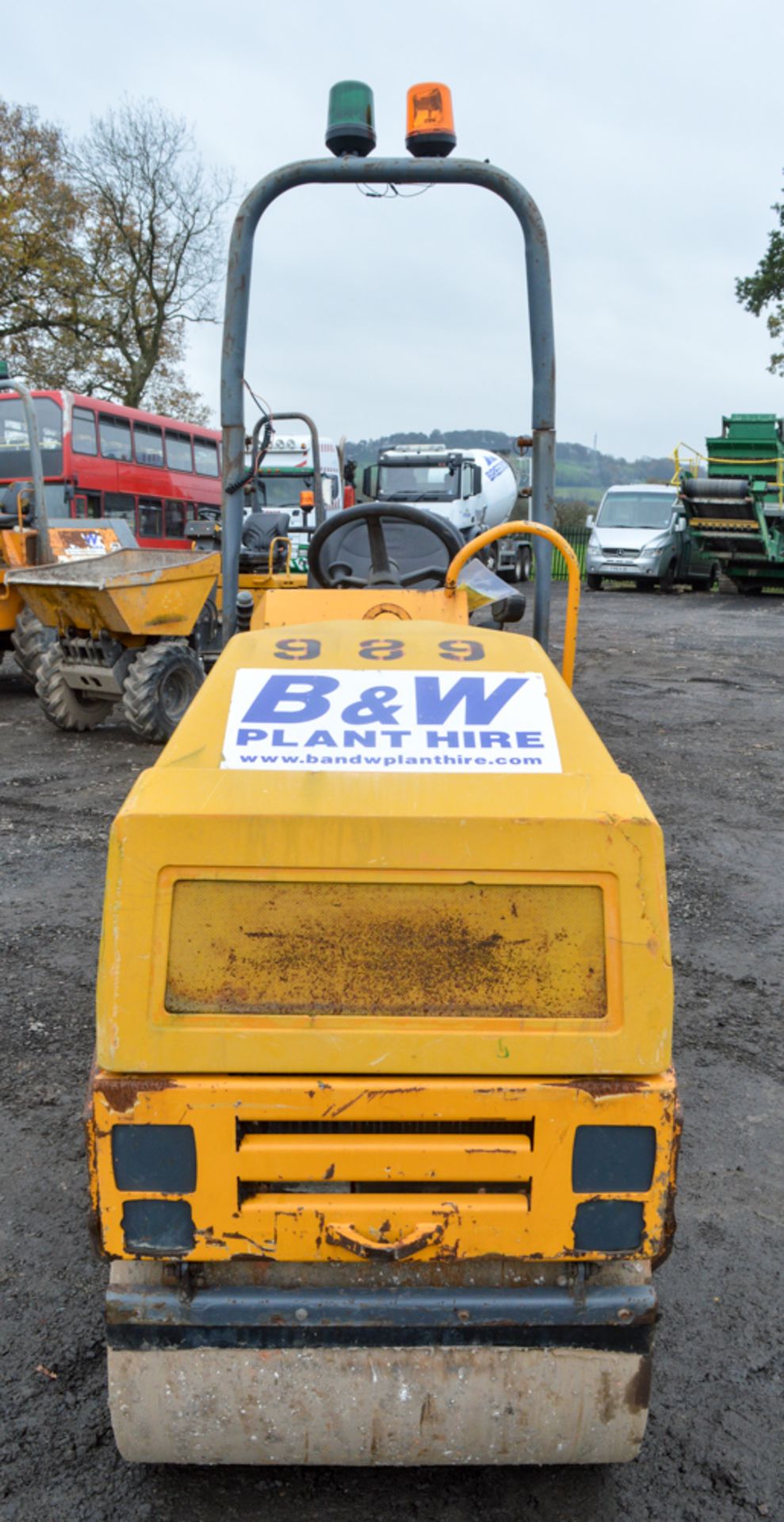 Benford Terex TV800 double drum ride on roller Year: 2007 S/N: E702HU016 Recorded Hours: 834 686 - Image 5 of 7