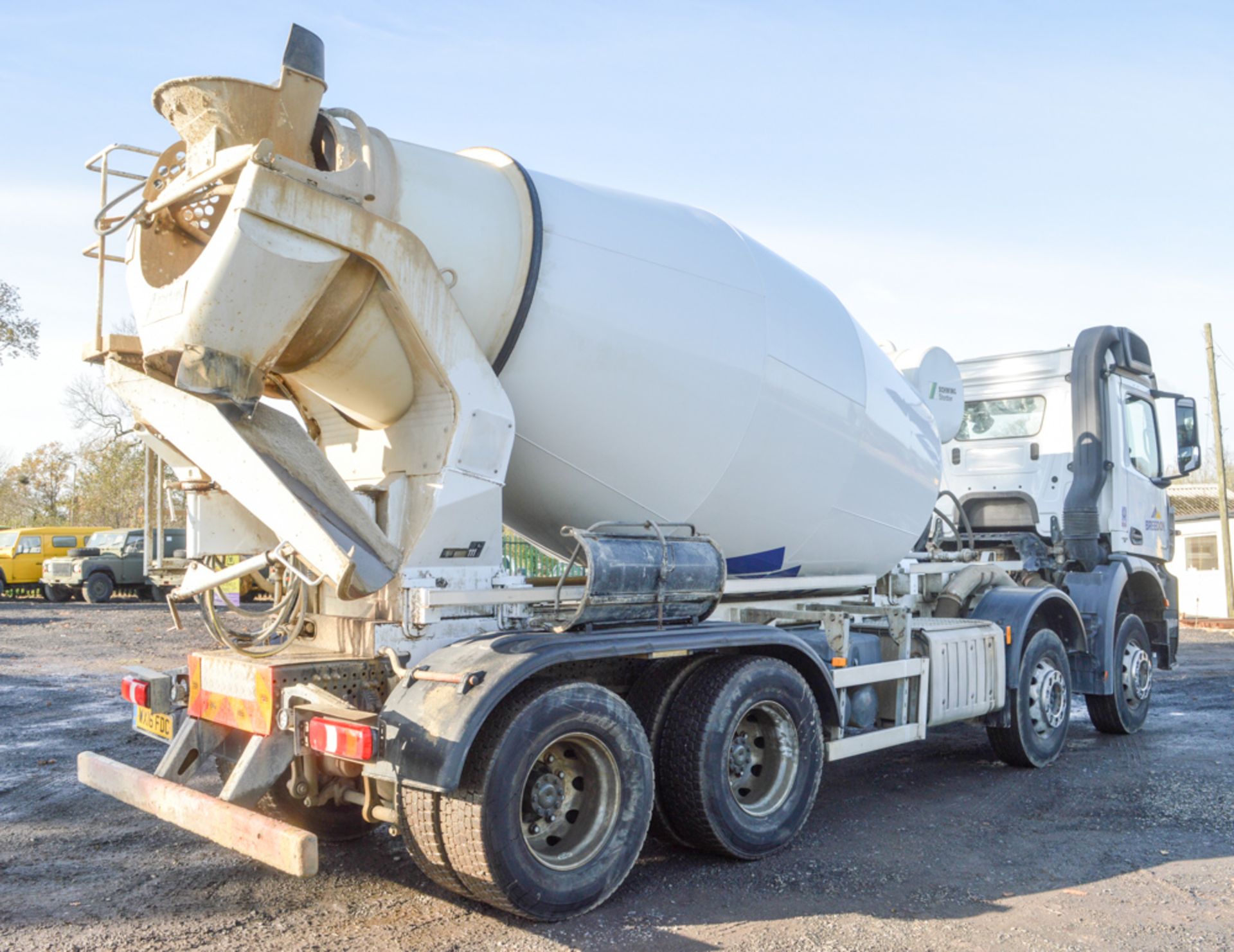 Mercedes Benz Arocs 3236 8 wheel concrete mixer lorry Registration Number: WX16 FDC Date of - Image 3 of 10