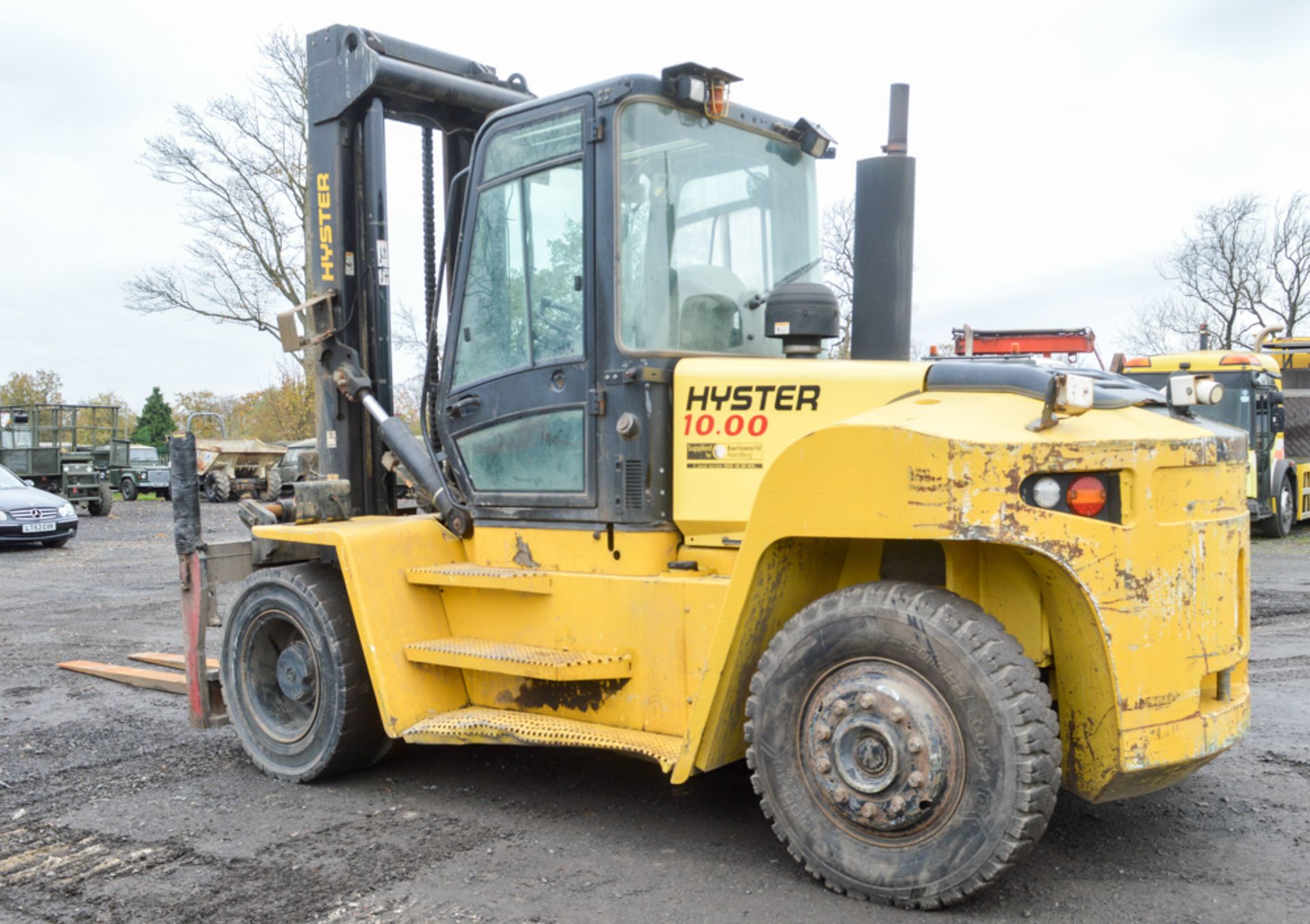 Hyster H10.00 XM-6 10 tonne fork lift  Year: 2008 S/N: H007E02033F Recorded Hours: 6784 - Image 2 of 10