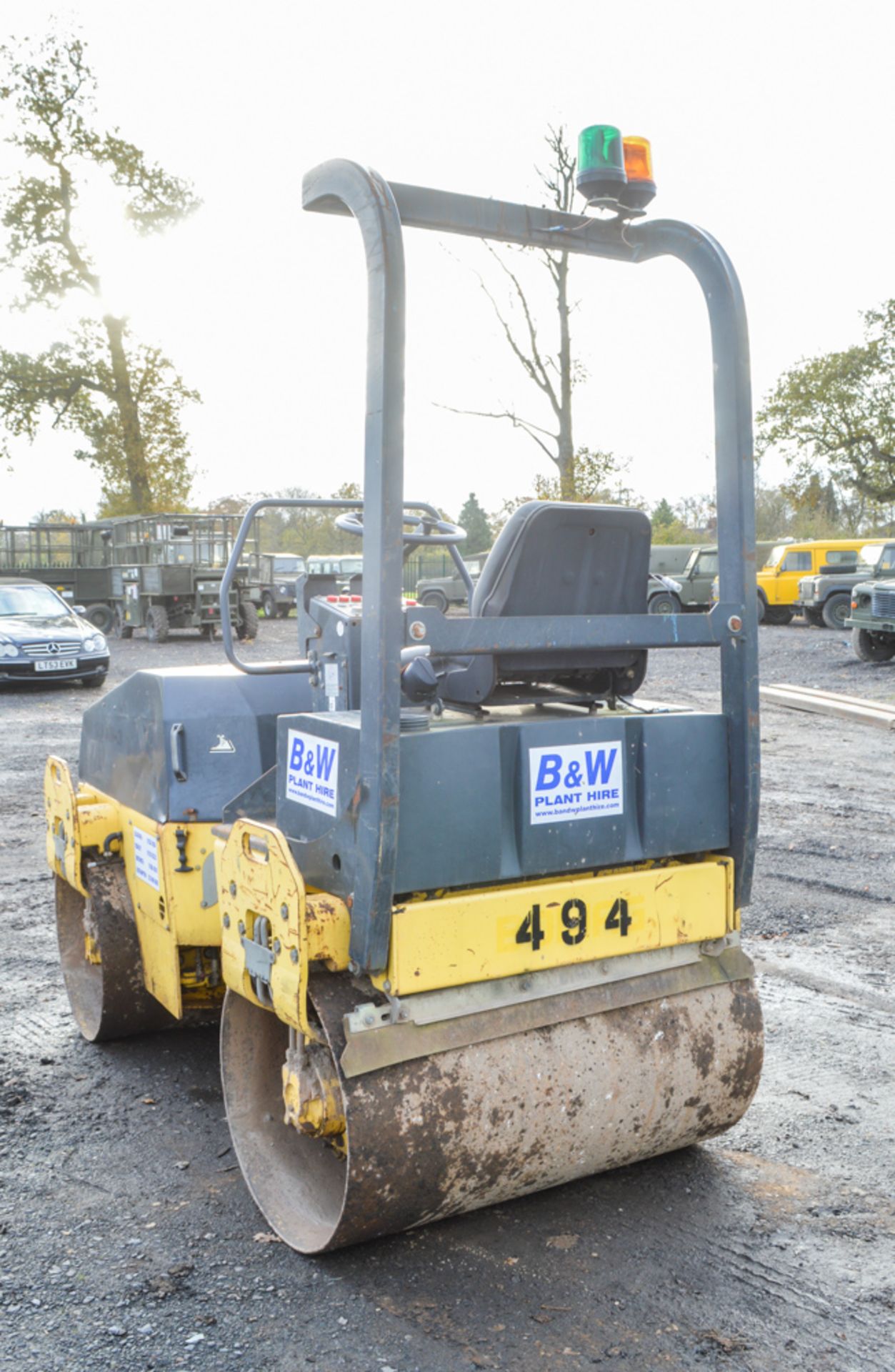 Bomag BW120 AD-3 double drum ride on roller Year: 2003 S/N: 518678 Recorded Hours: 1483 494 - Image 3 of 8