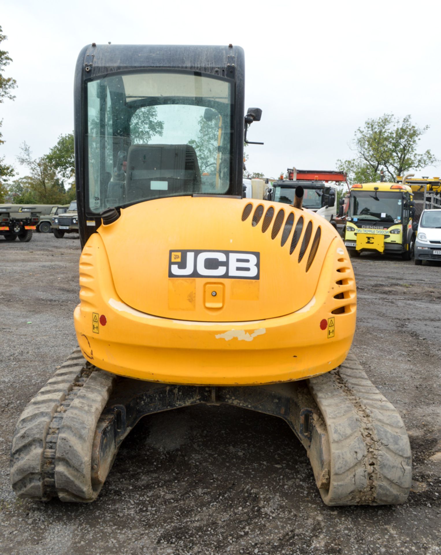 JCB 8050 RTS 5 tonne rubber tracked excavator Year: 2012 S/N: 1741769 Recorded Hours: 2389 blade, - Image 6 of 11