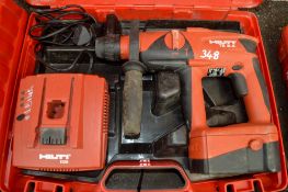 Hilti TE2-A 24v cordless SDS hammer drill c/w battery, charger & carry case A588248