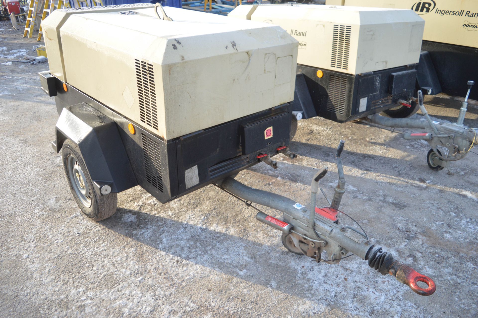 Ingersoll Rand 741 diesel driven mobile air compressor  S/N: BY430743 Year: 2011  Recorded hours: