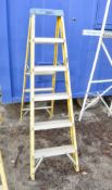 Youngman 6 tread aluminium/fibreglass step ladder FS6233H