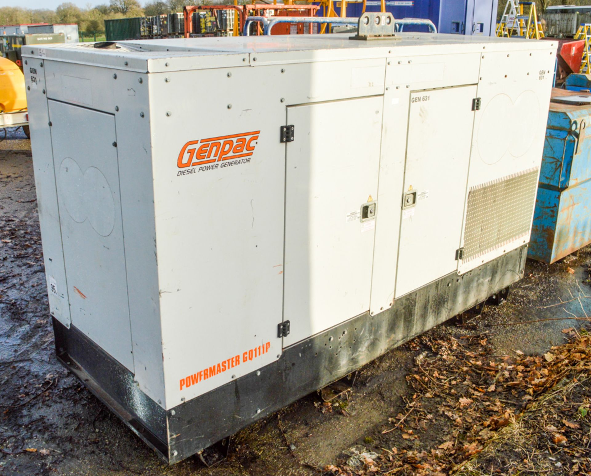 SMC Genpac Powermaster GQ111P 110 kva diesel driven generator GEN631 - Image 2 of 4