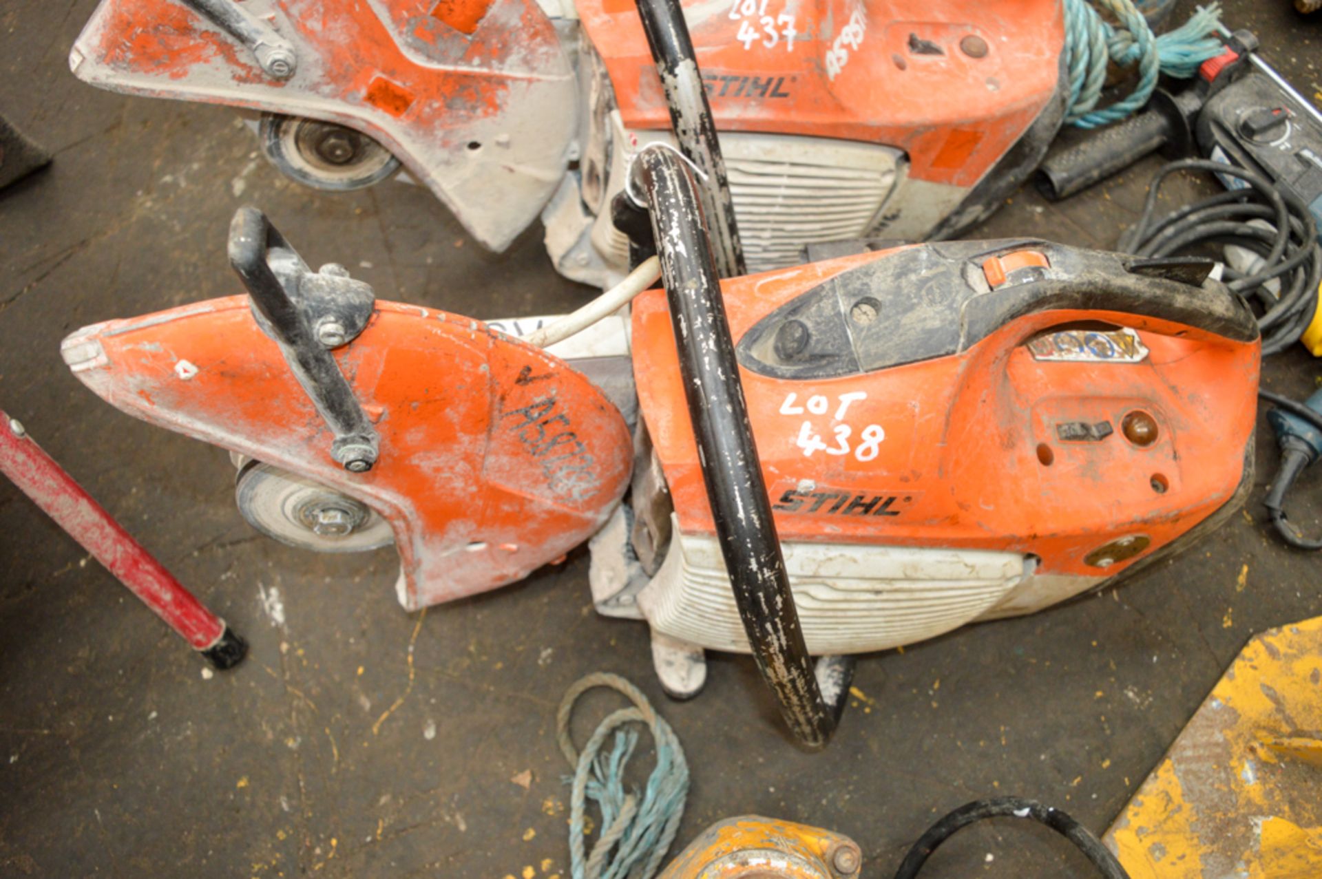 Stihl TS410 petrol driven cut off saw A587384