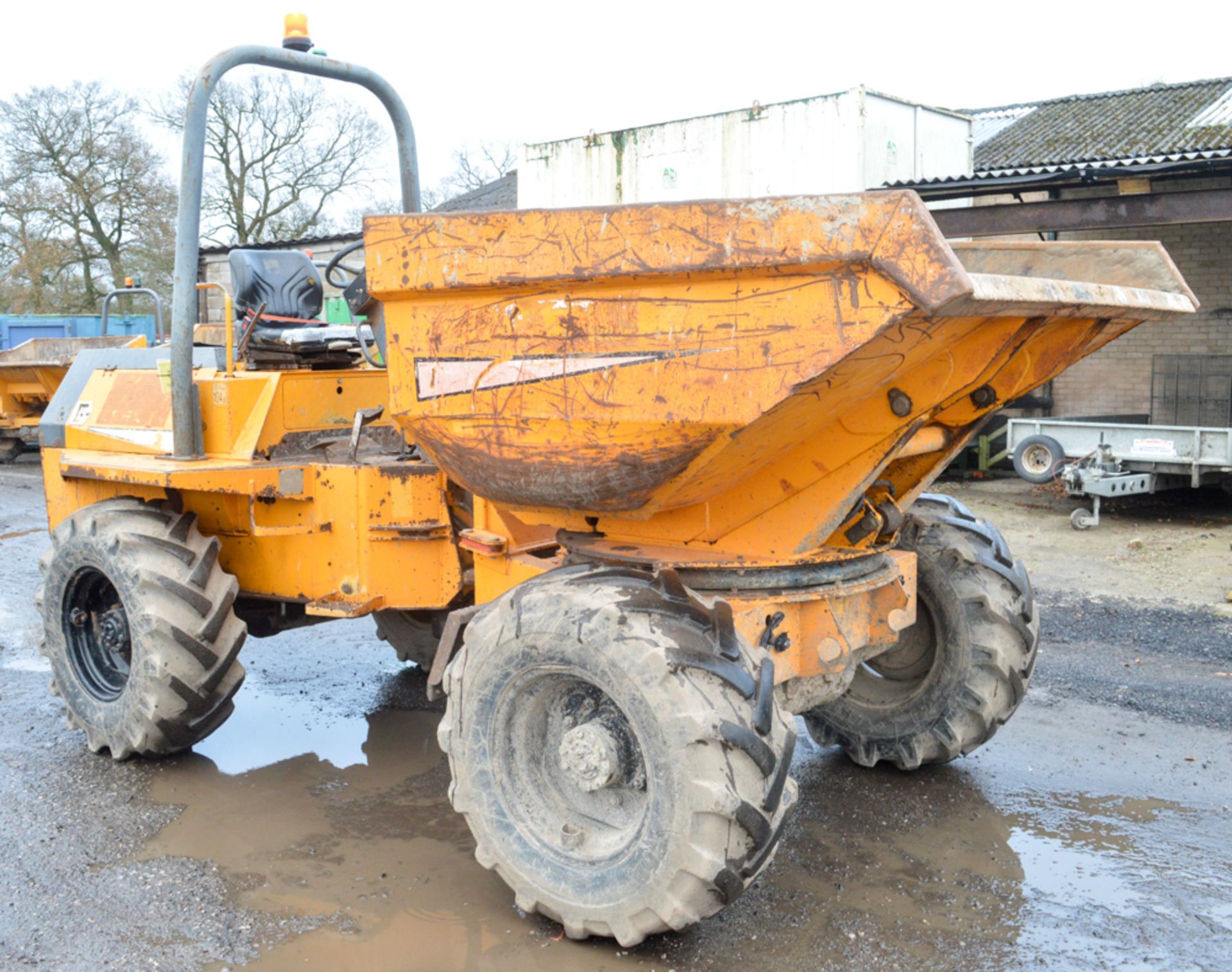 Benford Terex 6 tonne swivel skip dumper Year: 2003 S/N: E310EF445 Recorded Hours: Not displayed ( - Image 4 of 12