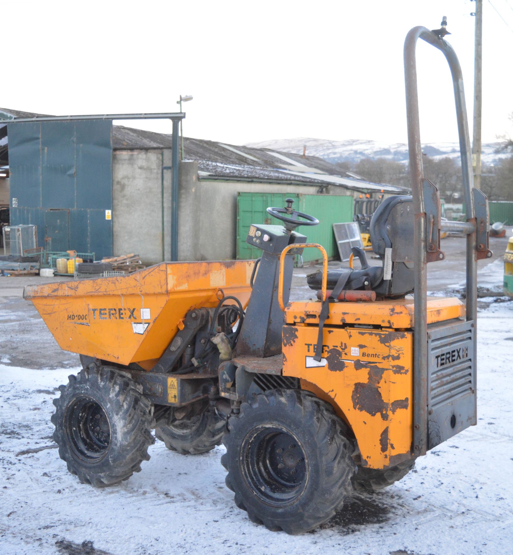 Benford Terex HD1000 1 tonne hi-tip dumper Year: 2003 S/N: E310HM453 Recorded Hours: *Clock blank* - Image 4 of 12