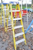 Youngman 6 tread aluminium/fibreglass step ladder E0005942