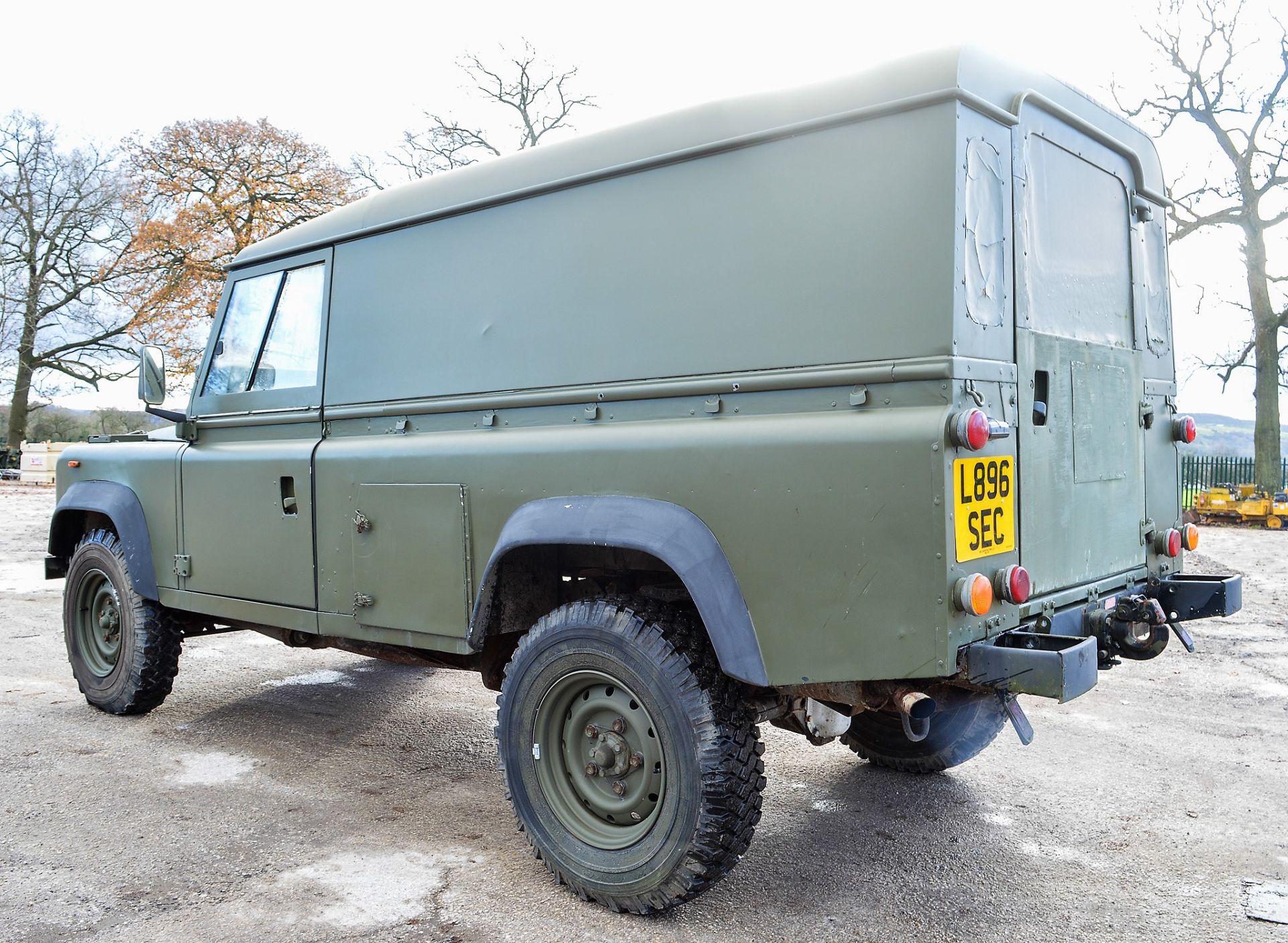 Land Rover Defender 110 hard top (Ex MOD) Registration Number: L896 SEC Year: 1993 MOT Expires: 01/ - Image 3 of 11