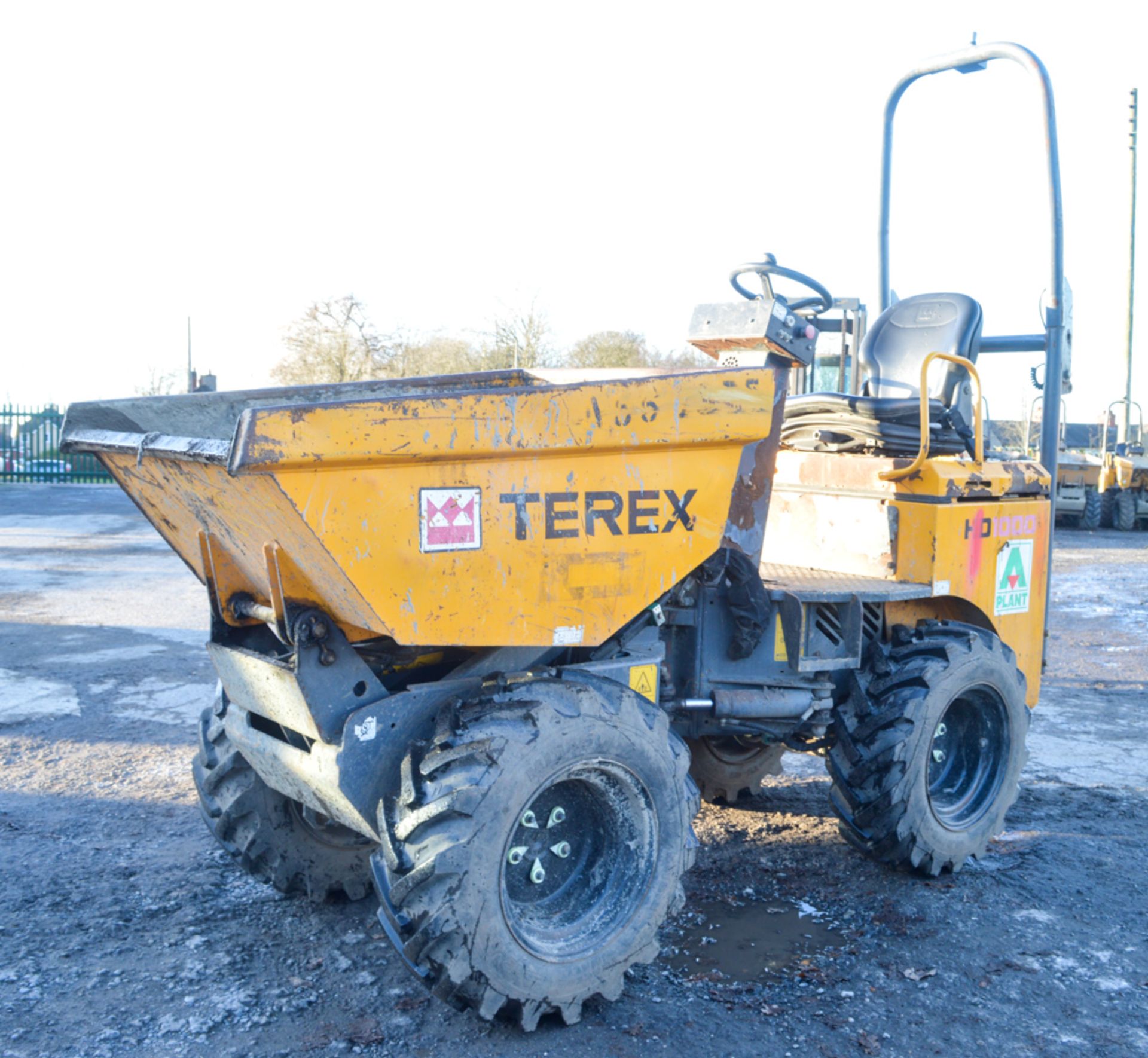 Benford Terex HD1000 1 tonne hi-tip dumper Year of Manufacture: 2011 Model Year: 2012 S/N: EBBNW1420 - Image 2 of 11
