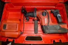 Hilti TE6-A36 cordless SDS hammer drill c/w battery, charger & carry case BEBOH853H