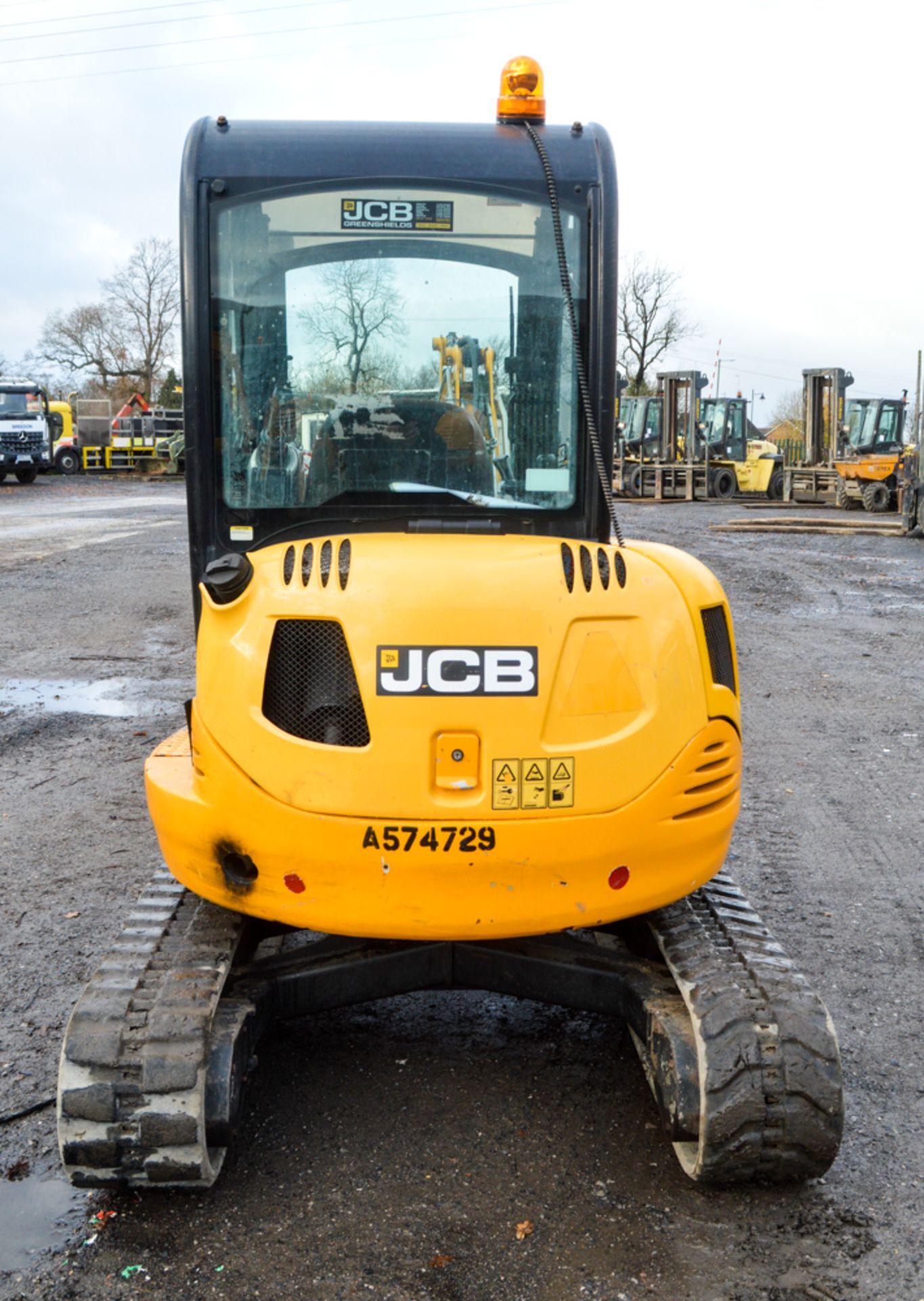 JCB 8030 ZTS 3 tonne rubber tracked mini excavator Year: 2012 S/N: 2021516 Recorded Hours: 1968 - Image 6 of 11