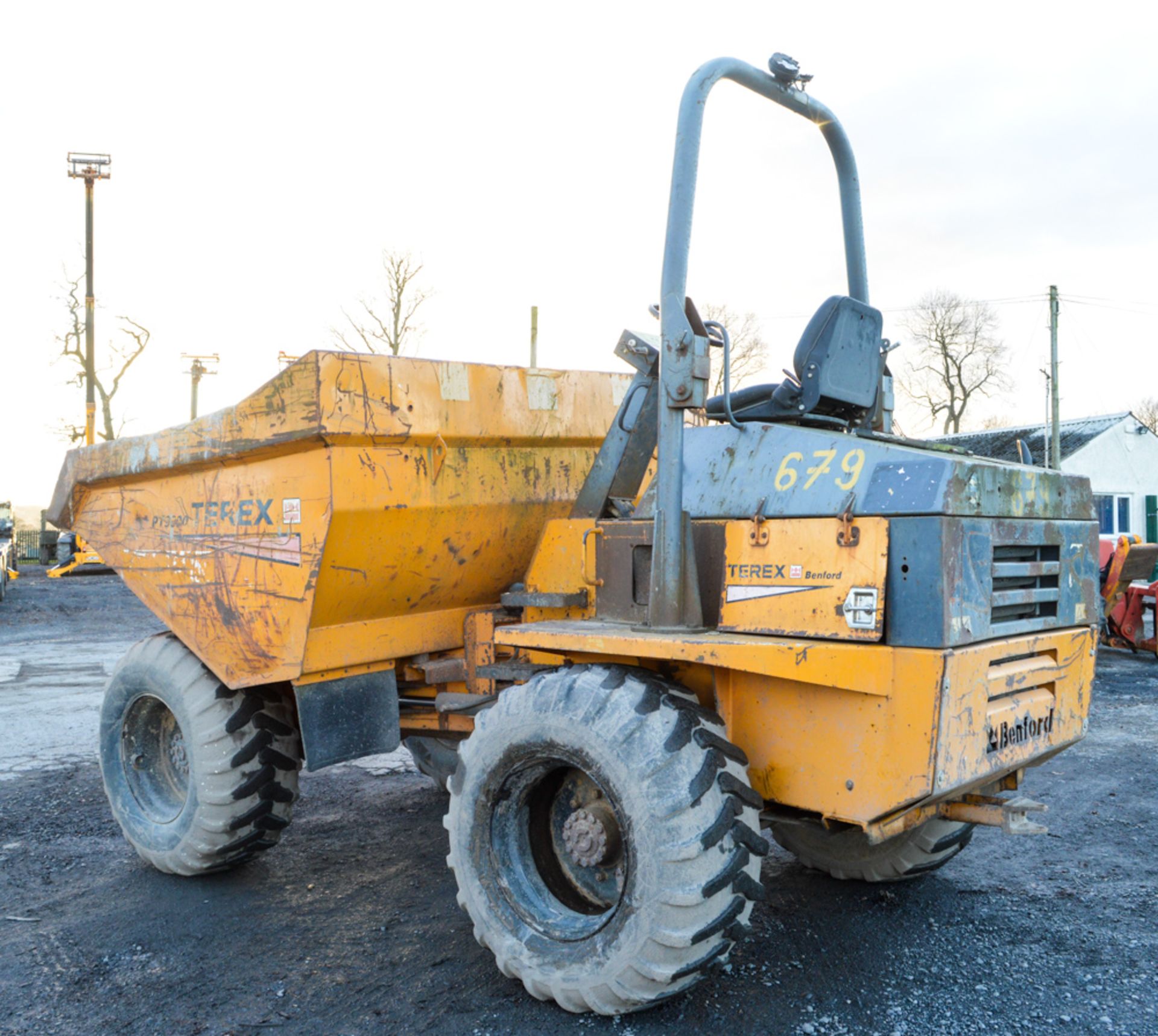 Benford Terex 9 tonne straight skip dumper Year: 2004 S/N: E404ER004 Recorded Hours: 4427 679 - Image 3 of 12