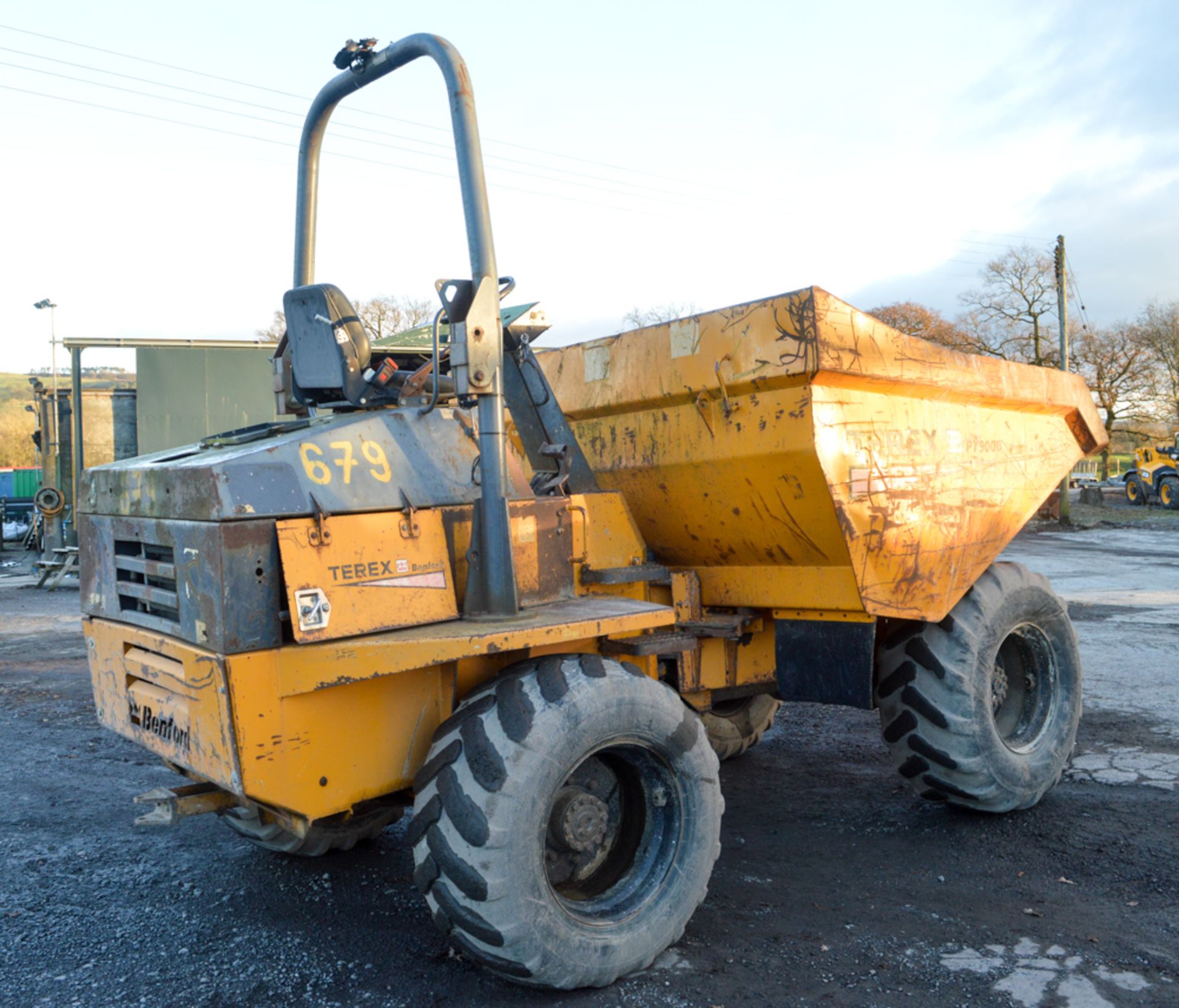 Benford Terex 9 tonne straight skip dumper Year: 2004 S/N: E404ER004 Recorded Hours: 4427 679 - Image 4 of 12