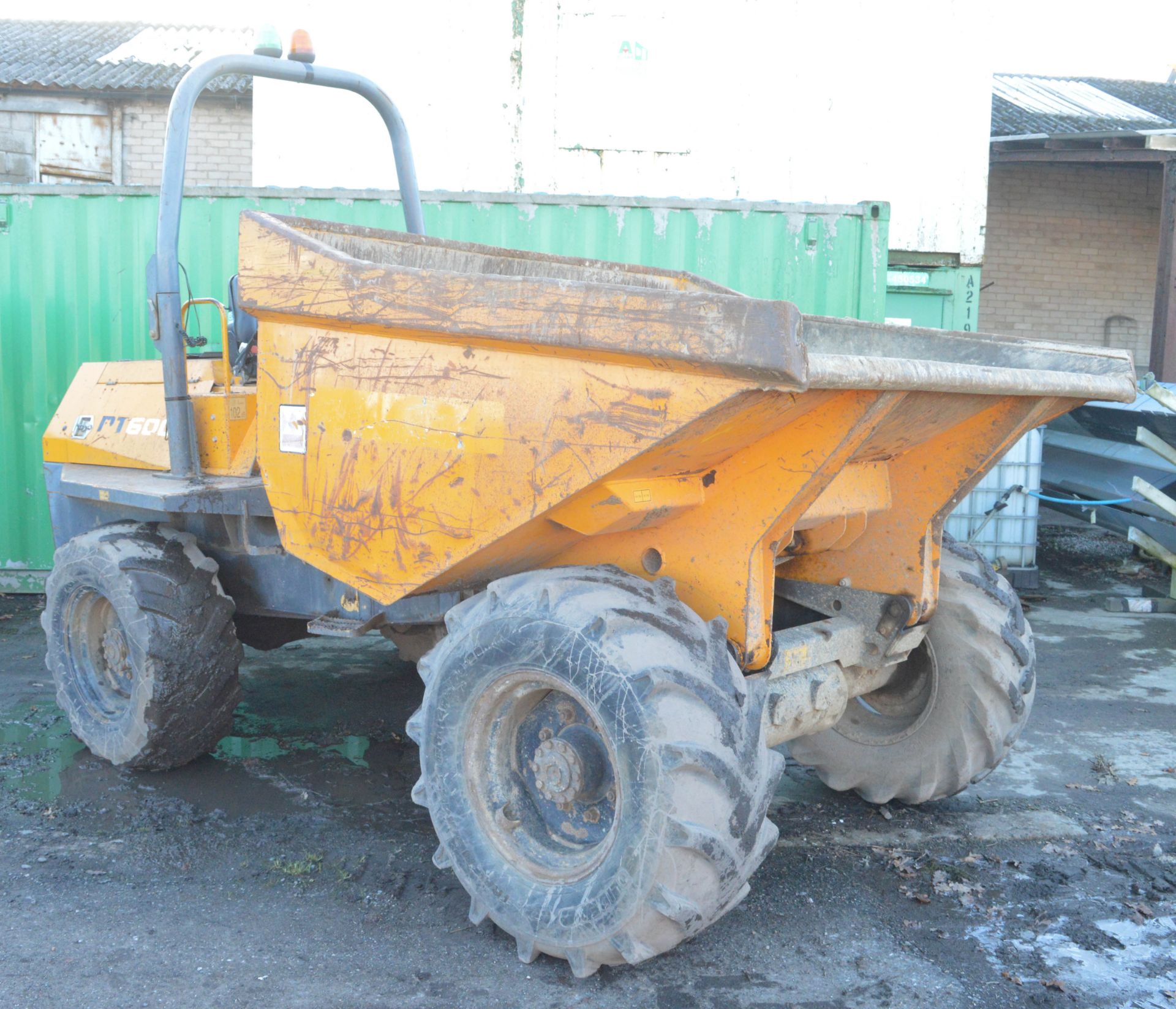 Benford Terex 6 tonne straight skip dumper  Year: 2006  S/N: E608FW154 Recorded hours: *Clock blank* - Image 6 of 12