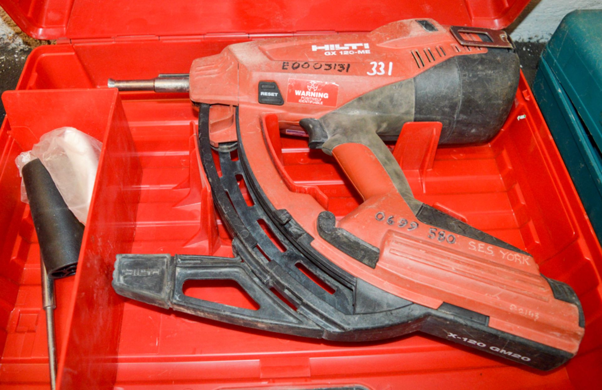 Hilti GX120 ME nail gun c/w carry case 0699-580