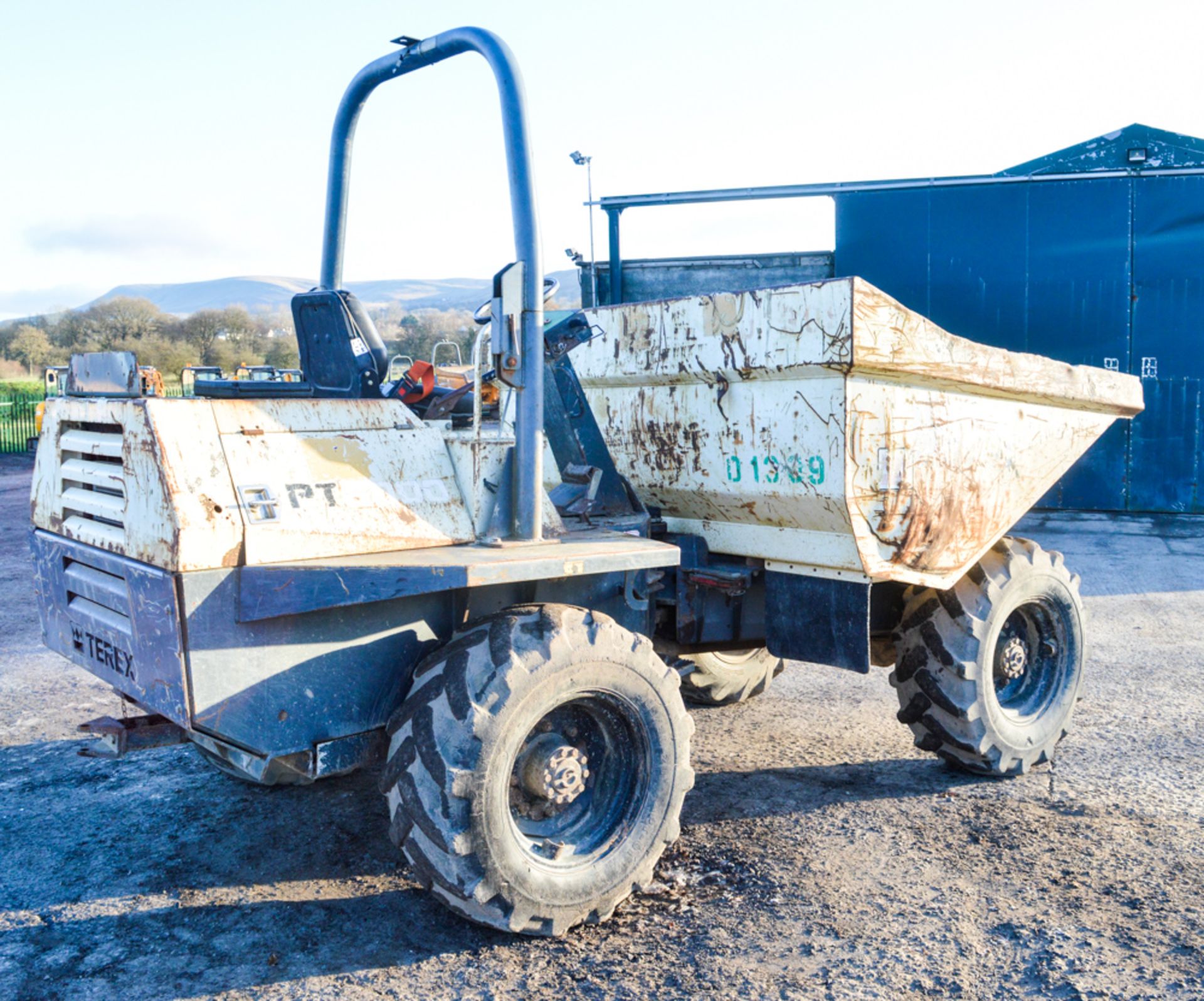 Benford Terex 6 tonne straight skip dumper Year: 2006 S/N: E602FJ037 Recorded Hours: Not - Image 2 of 11