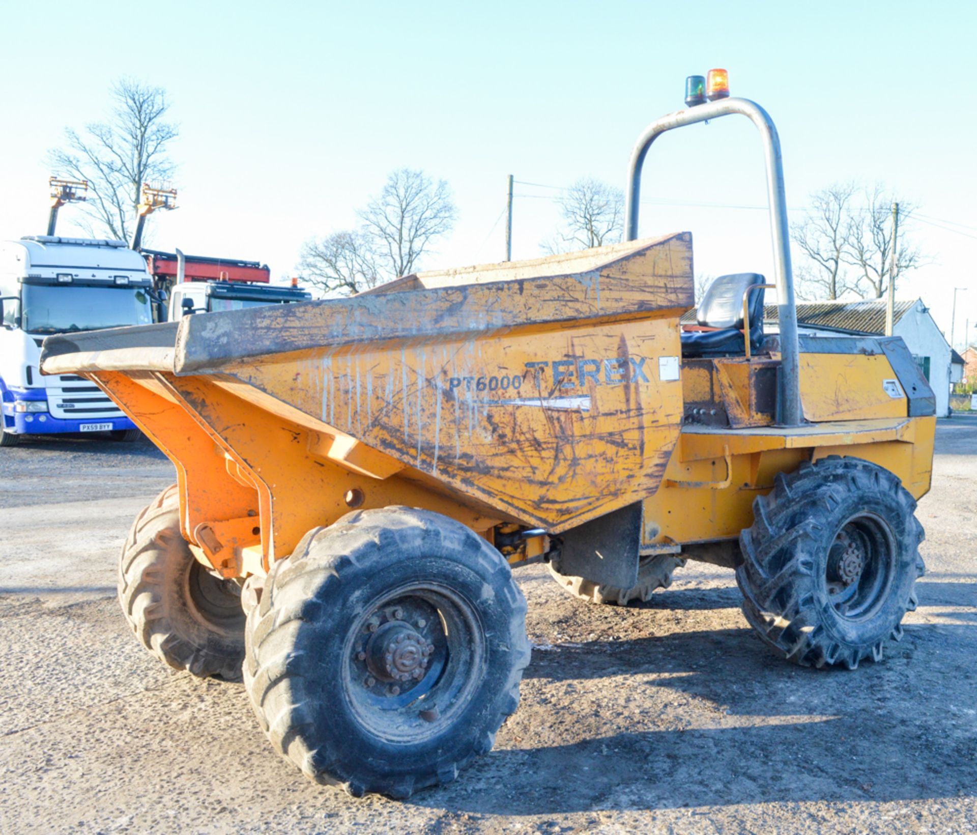 Benford Terex 6 tonne straight skip dumper Year: 2003 S/N: E303EE096 Recorded Hours: 4994 481 - Image 3 of 11