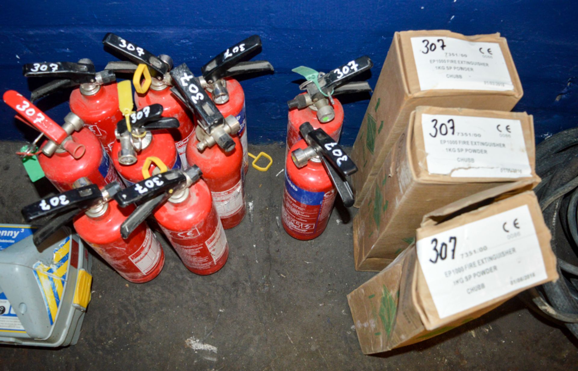 13 - 1kg powder fire extinguishers