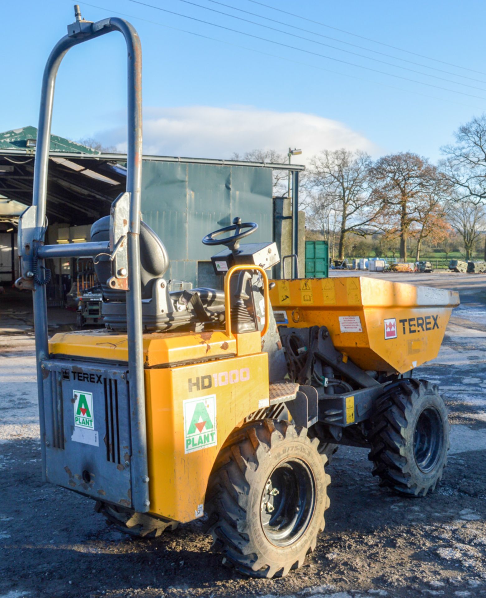 Benford Terex HD1000 1 tonne hi-tip dumper Year of Manufacture: 2011 Model Year: 2012 S/N: EBBNW1420 - Image 4 of 11