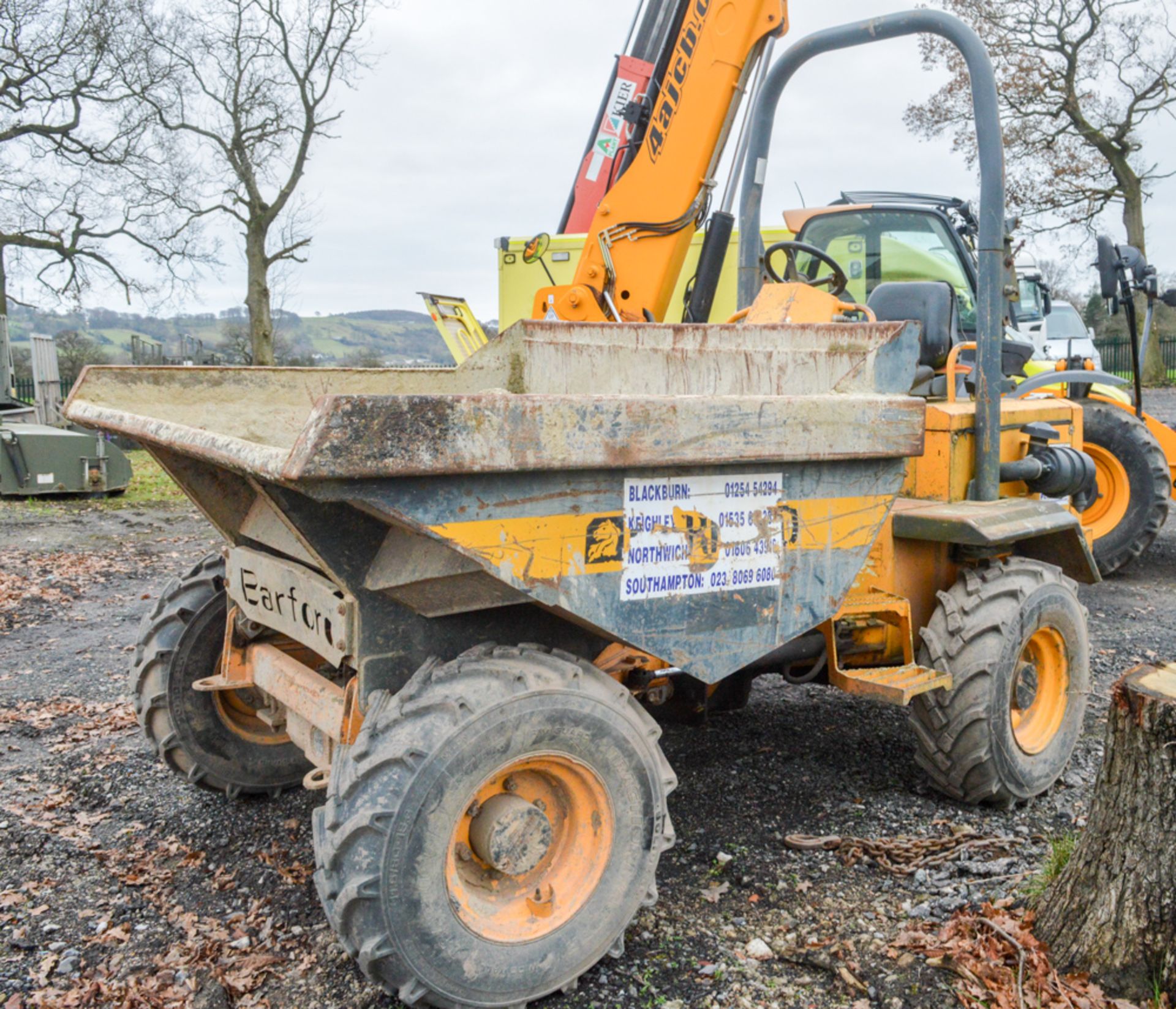 Barford 3 tonne straight skip dumper Year: 2007 S/N: SX32988 Recorded Hours: Not displayed (Clock - Image 2 of 8