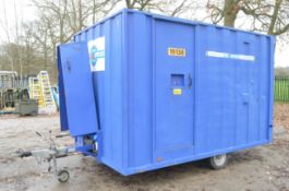 12ft x 8ft Groundhog mobile welfare unit comprising of kitchen/canteen, toilet and generator  C/w