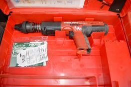 Hilti DX351 cartridge nail gun c/w carry case E0005017