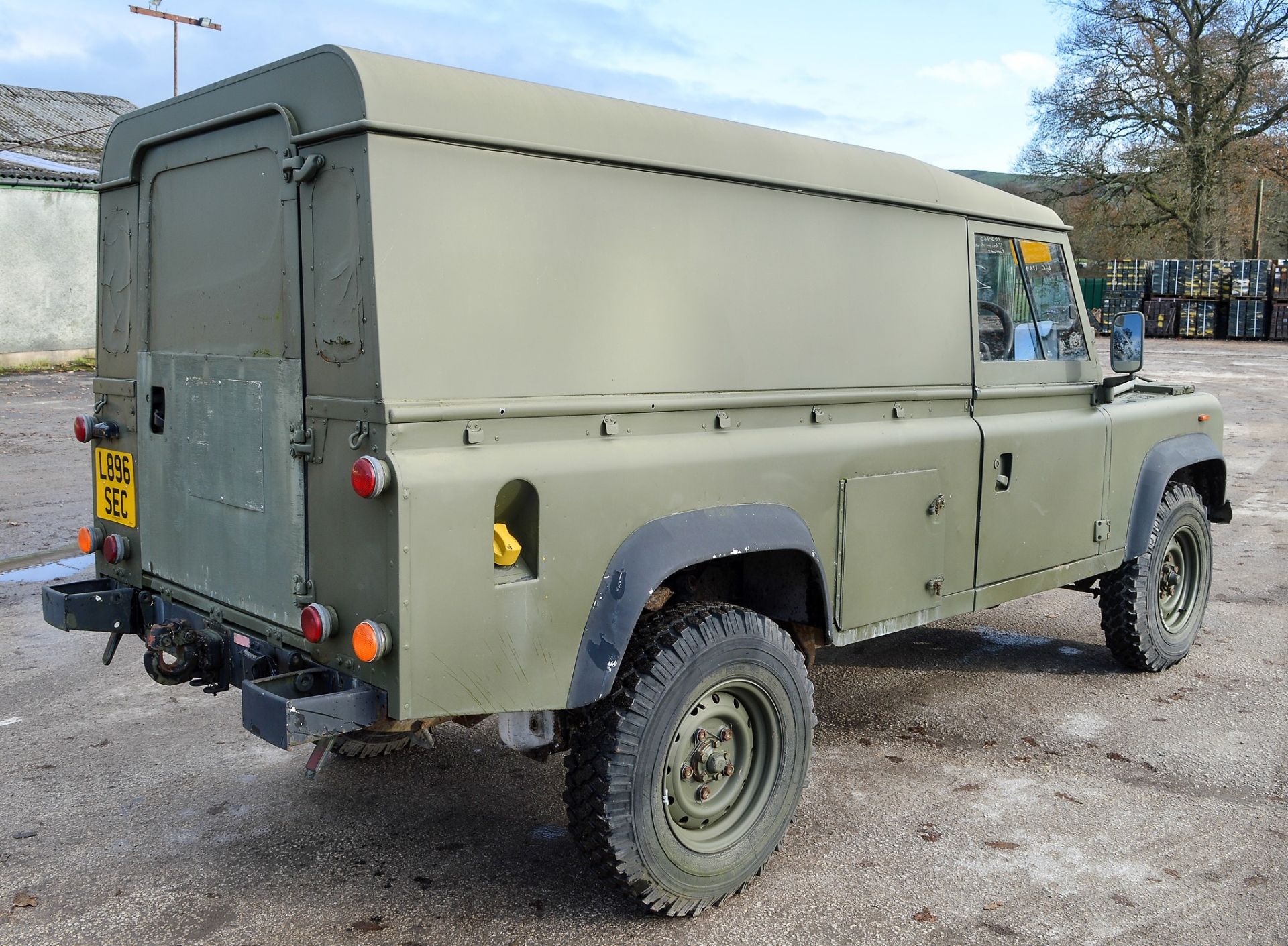 Land Rover Defender 110 hard top (Ex MOD) Registration Number: L896 SEC Year: 1993 MOT Expires: 01/ - Image 4 of 11