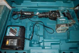 Makita 18v cordless SDS hammer drill c/w charger & carry case **No battery** 09-324