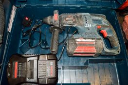 Bosch 36v cordless SDS hammer drill c/w battery, charger & carry case E0004526