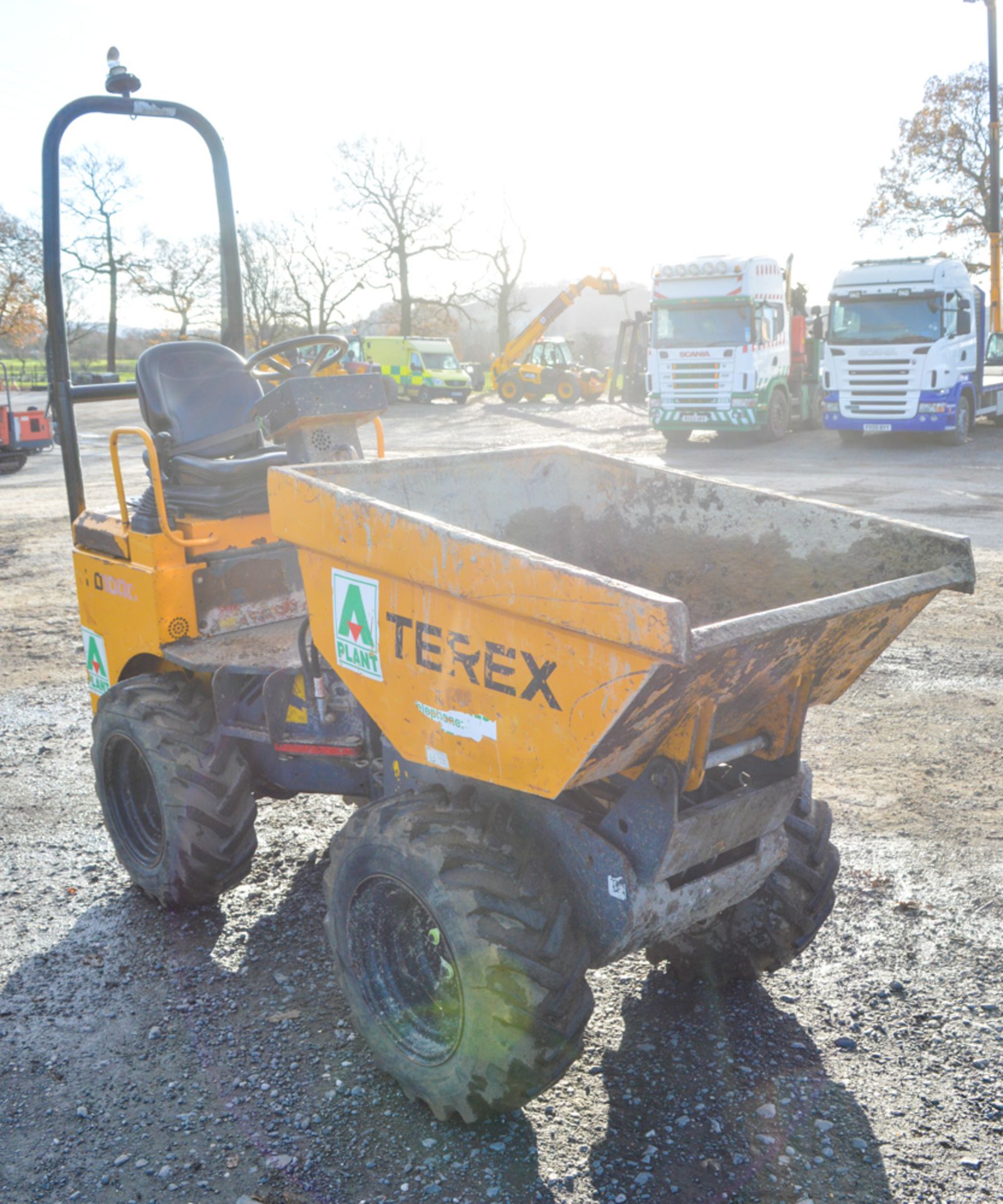 Benford Terex HD1000 1 tonne hi-tip dumper Year of Manufacture: 2012 Model Year: 2012 S/N: EC1NW1436 - Image 3 of 11