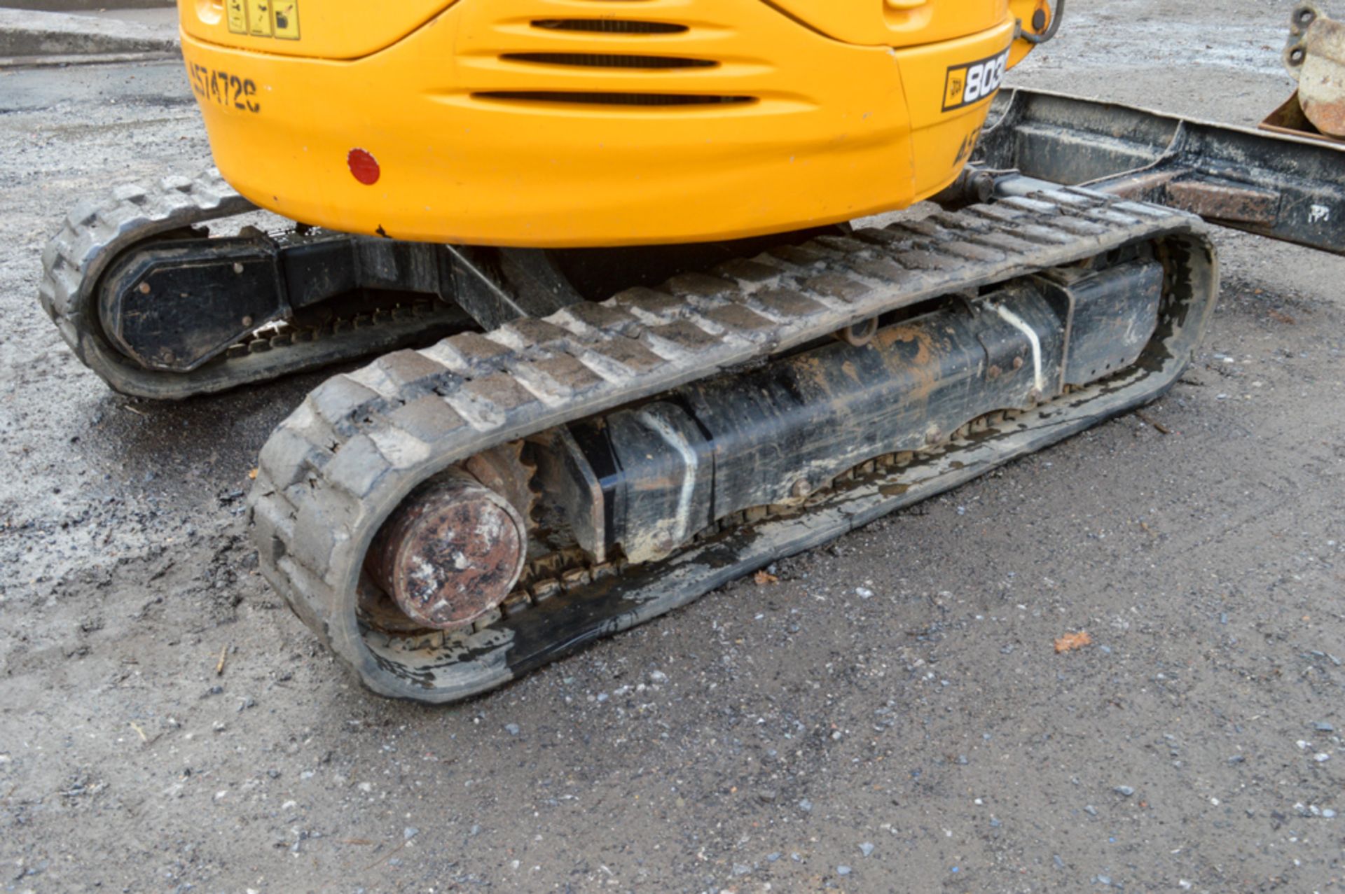 JCB 8030 ZTS 3 tonne rubber tracked mini excavator Year: 2012 S/N: 2021578 Recorded Hours: 1922 - Image 7 of 11