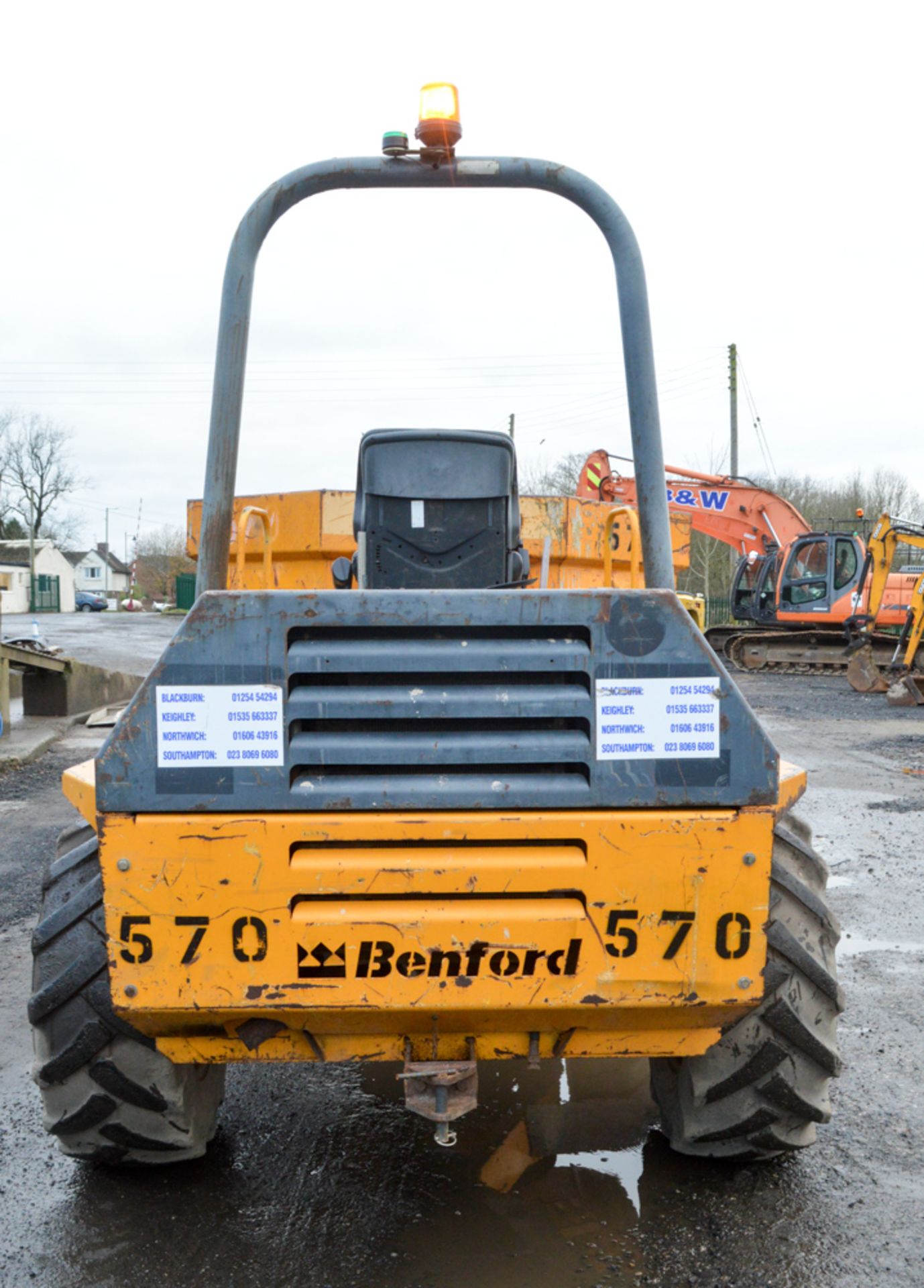 Benford Terex 6 tonne swivel skip dumper Year: 2003 S/N: E310EF445 Recorded Hours: Not displayed ( - Image 6 of 12