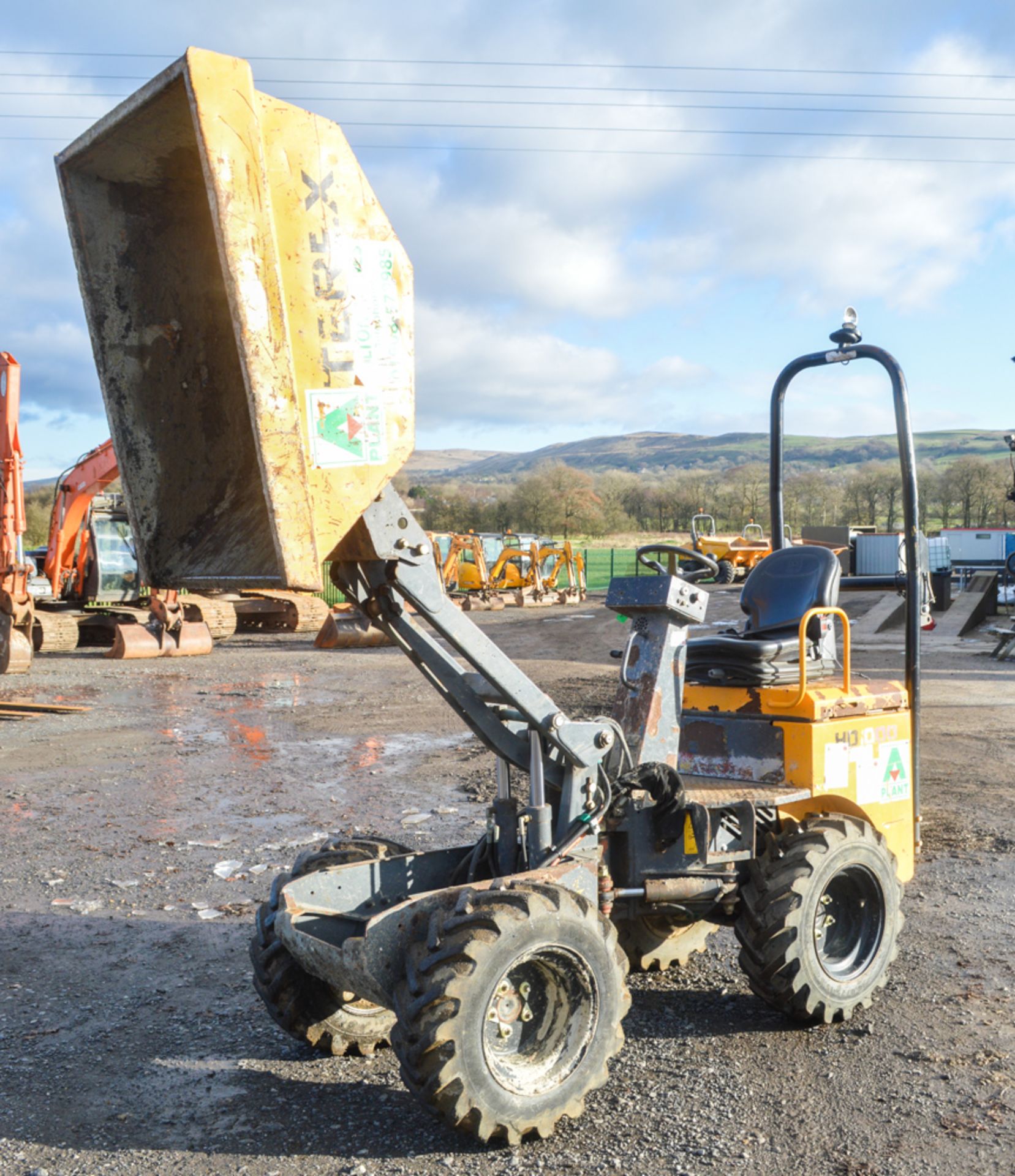 Benford Terex HD1000 1 tonne hi-tip dumper Year of Manufacture: 2012 Model Year: 2012 S/N: EC1NW1436 - Image 7 of 11