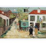 Maurice Utrillo, 1883 Paris - 1955 Dax LE MAQUIS À MONTMARTRE, 1940 Öl auf Holz. 35 x 50 cm.