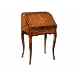 Kleines Louis XV-Bureau Höhe: 91 cm. Breite: 57,5 cm. Tiefe: 51,5 cm. Gestempelt "CAREL".. Paris,