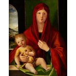 Alvise (Luigi) Vivarini, um 1445 Venedig oder Murano "" um 1505 MADONNA MIT DEM KIND - DIE "